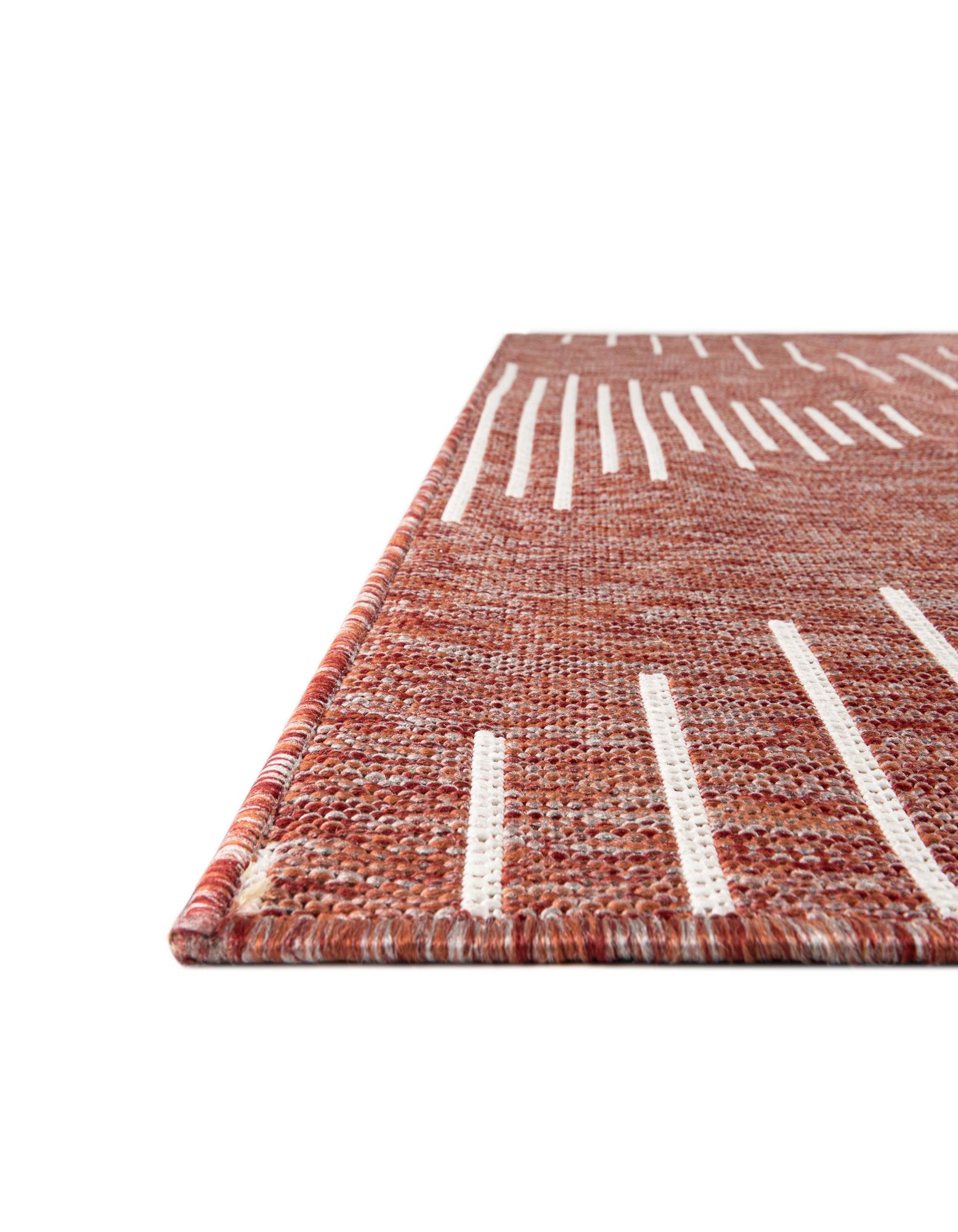 Rust Red 7' x 10' Modern Indoor / Outdoor Rug | Rugs.com