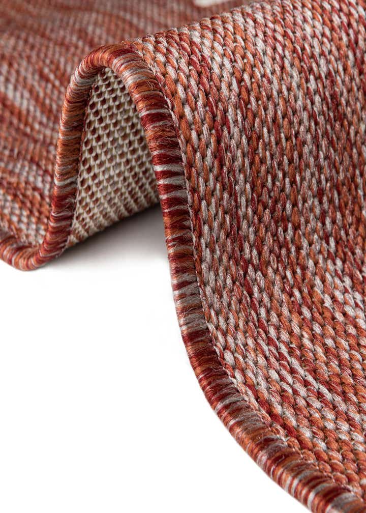 Rust Red 5' 3 x 8' Modern Indoor / Outdoor Rug | Rugs.com