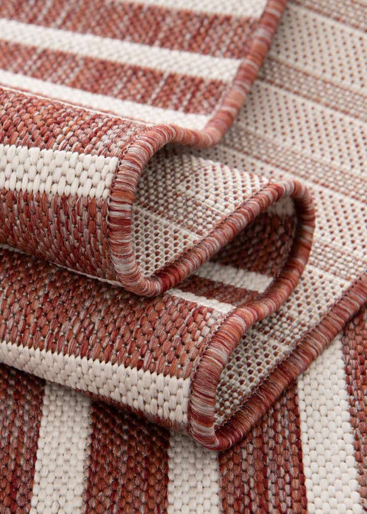 Rust Red 7' 10 x 10' Modern Indoor / Outdoor Rug | Rugs.com