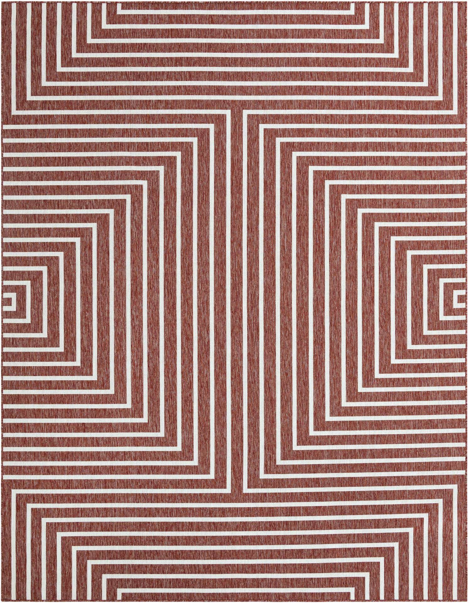 Primary image  9' x 12'  Washable Modern Indoor / Outdoor Rug