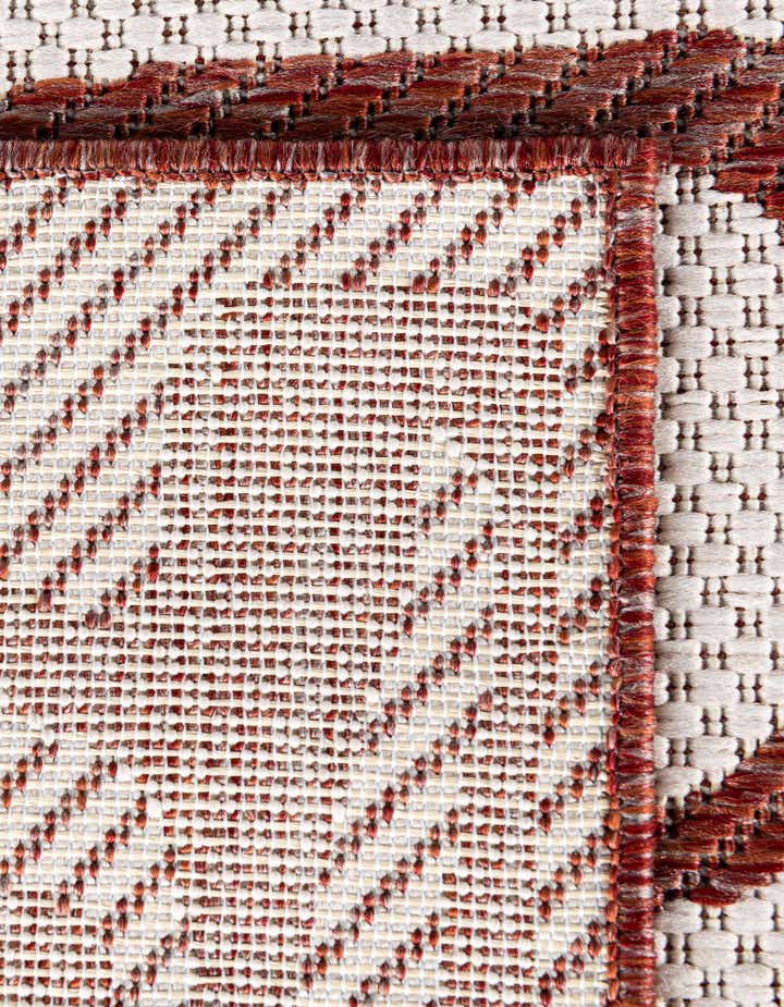 Rust Red 9' x 12' Washable Modern Indoor / Outdoor Rug | Rugs.com