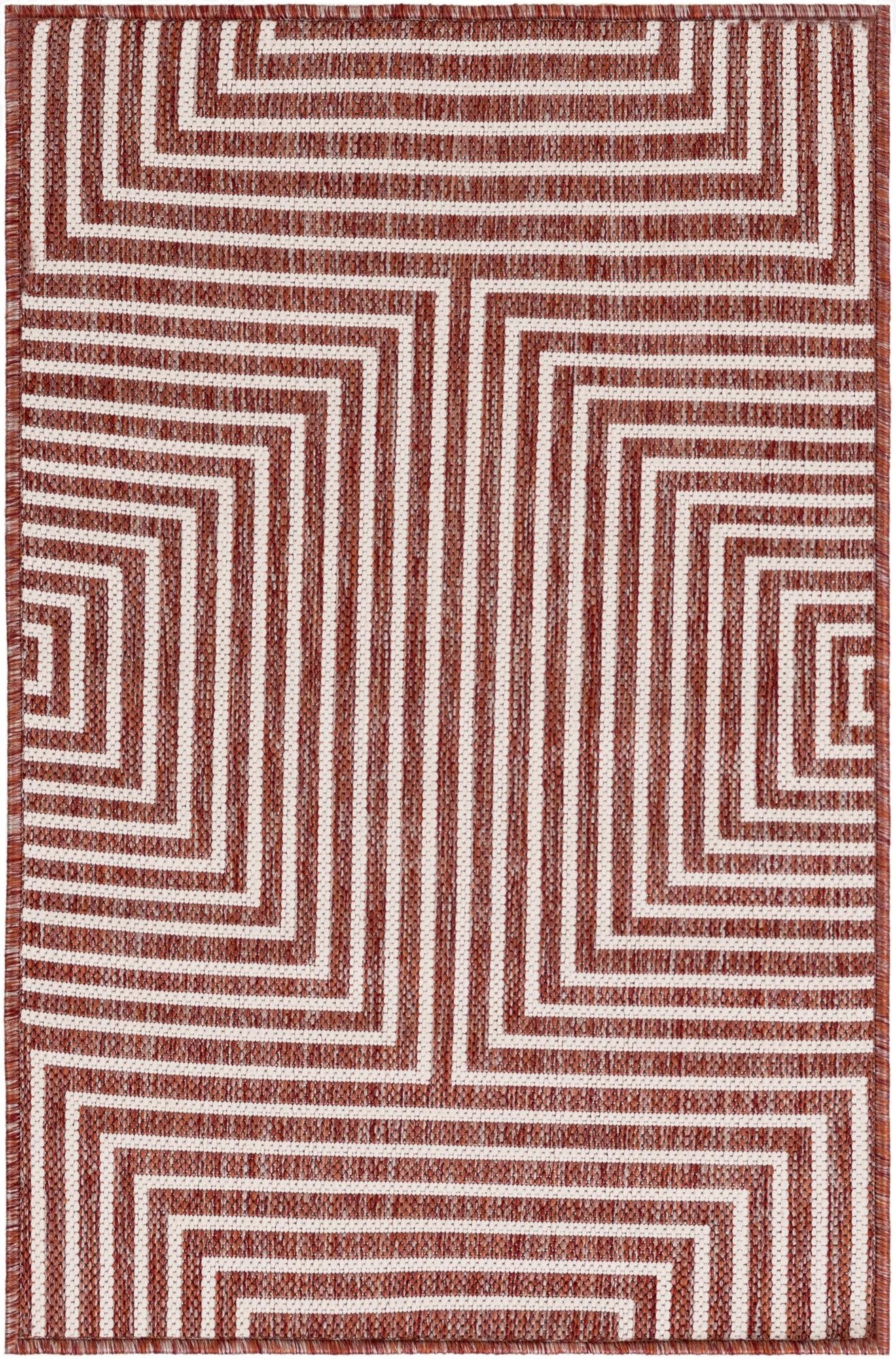  2' x 3'  Washable Modern Indoor / Outdoor Rug