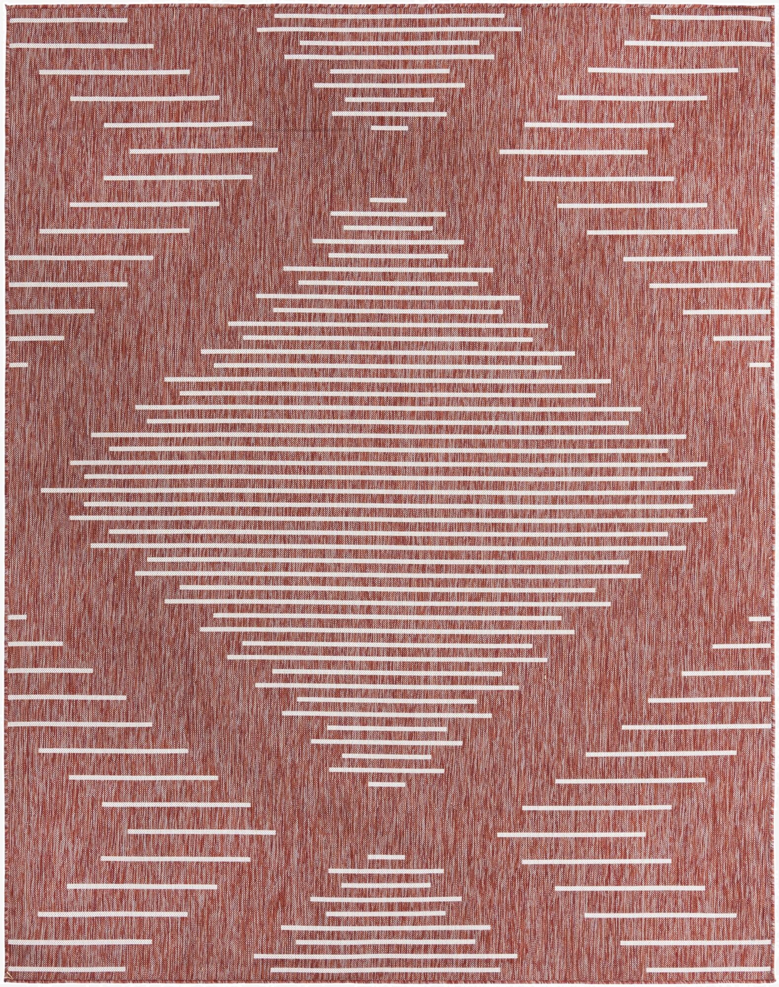  7' 10 x 10'  Washable Modern Indoor / Outdoor Rug