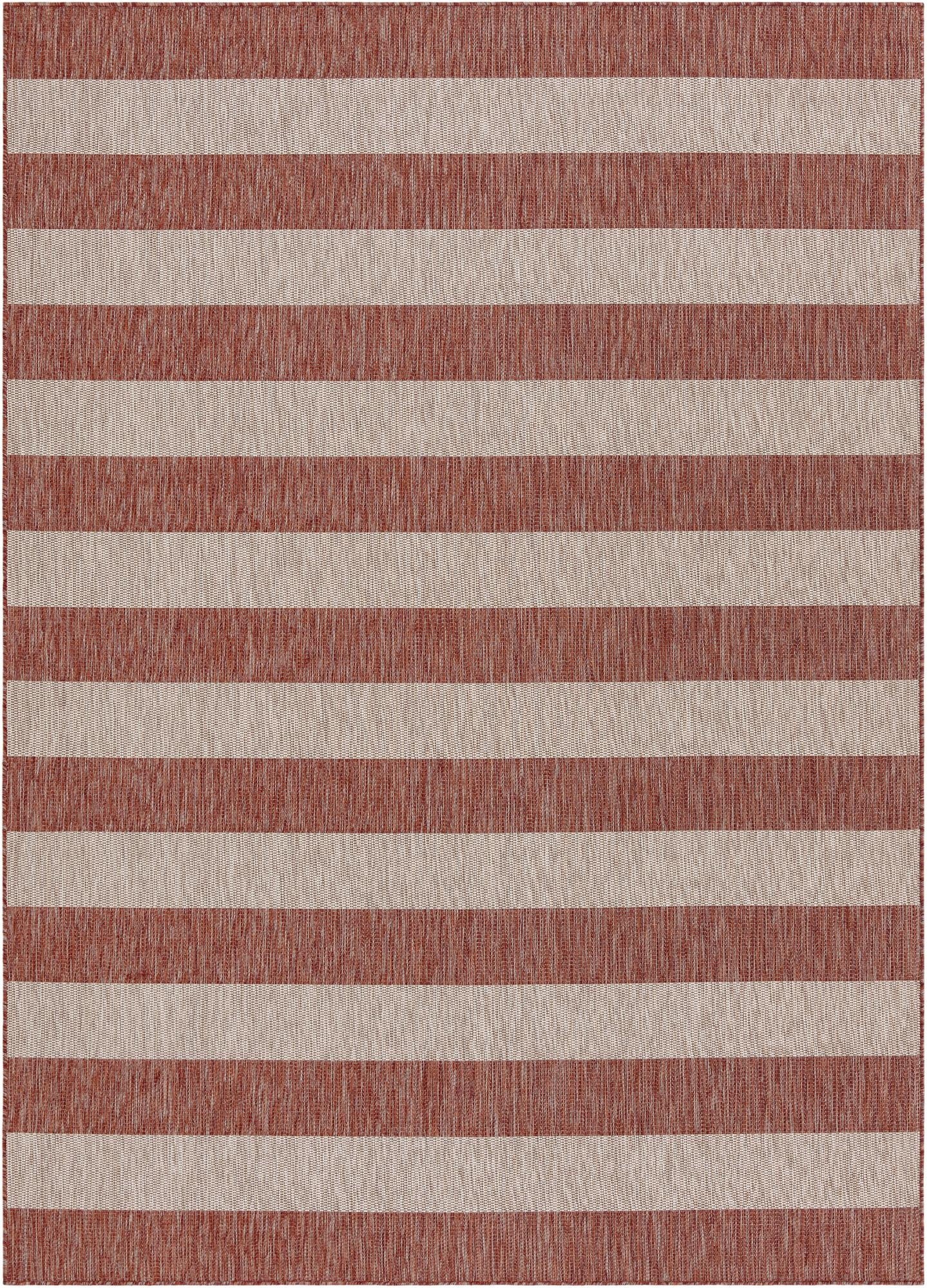  7' 10 x 11'  Washable Ribbon Indoor / Outdoor Rug