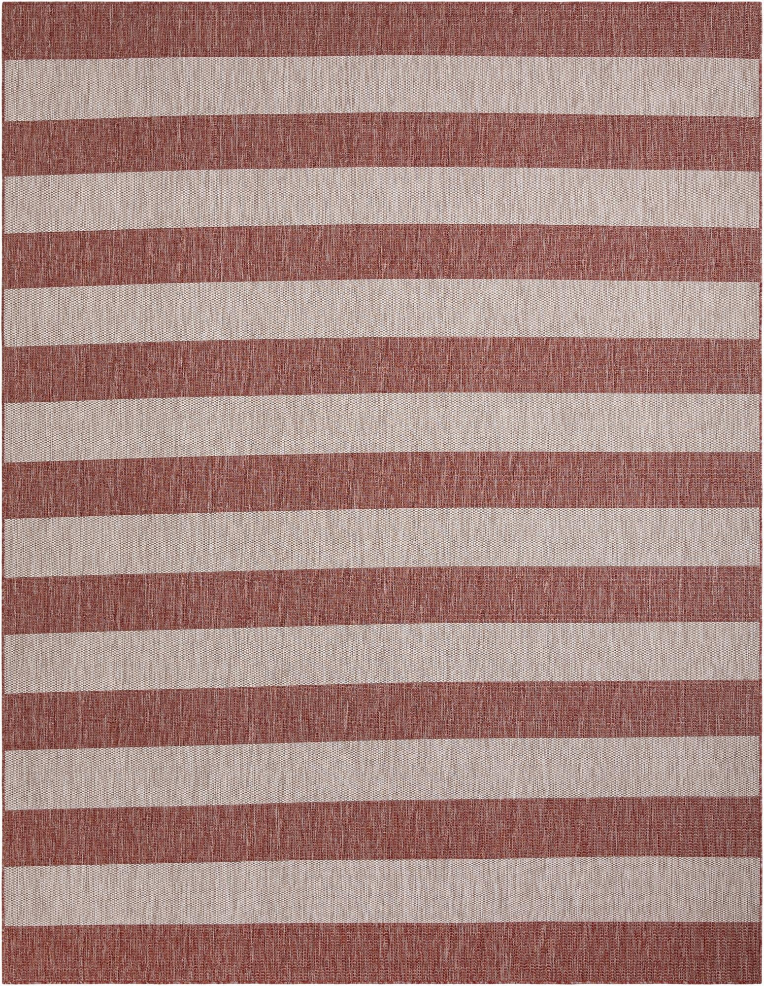  10' x 13'  Washable Ribbon Indoor / Outdoor Rug