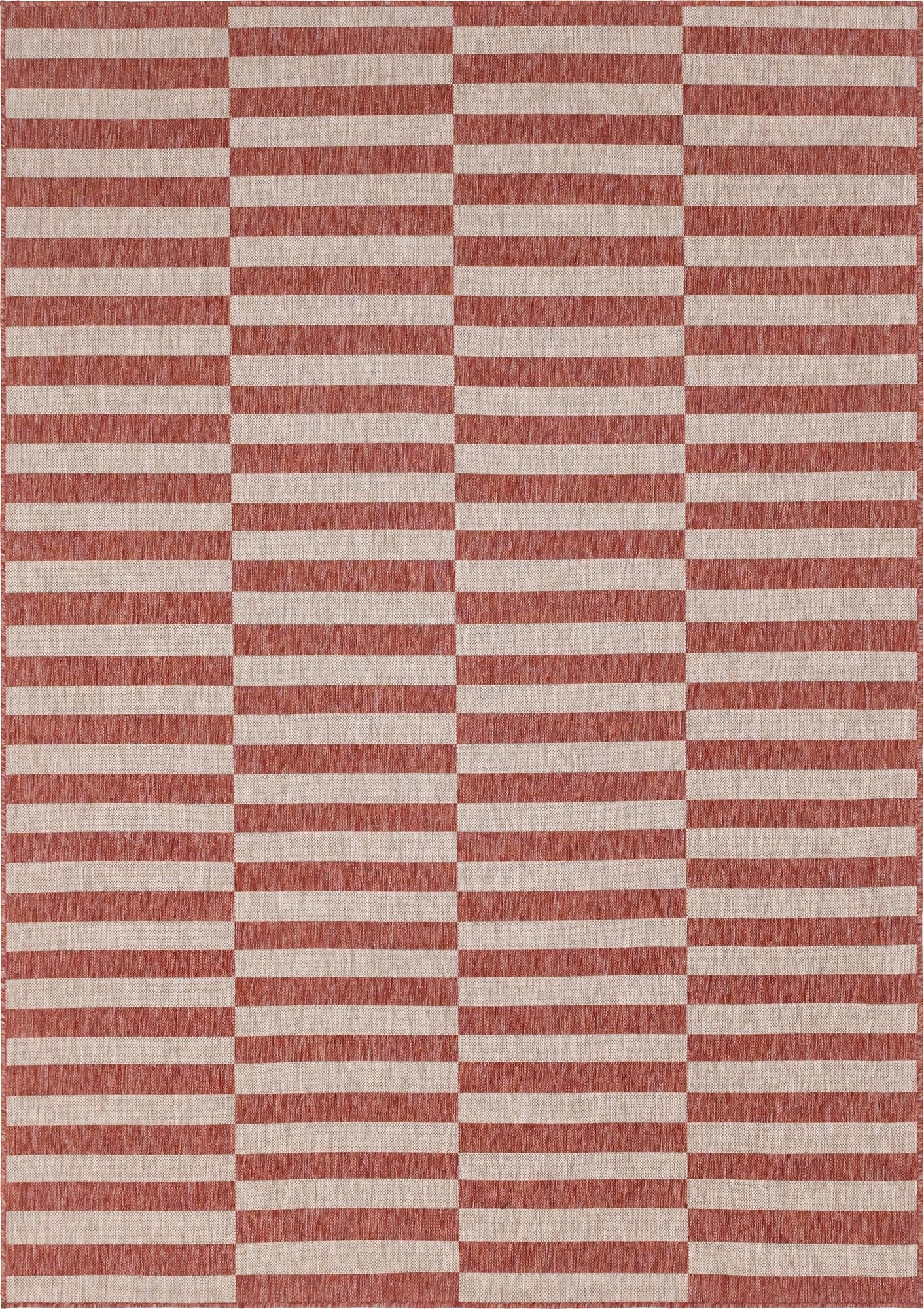  7' x 10'  Washable Ribbon Indoor / Outdoor Rug