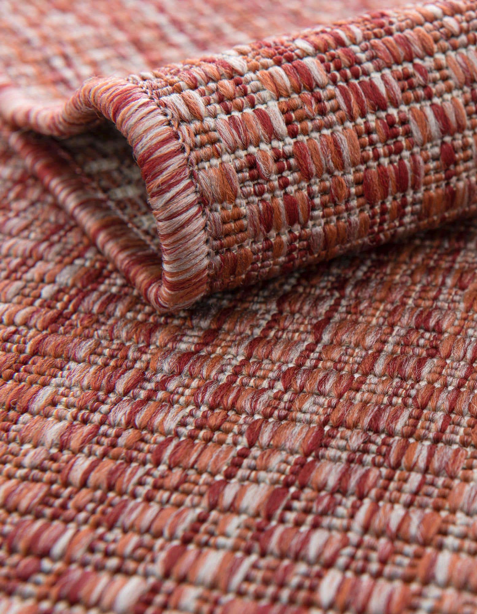 Rust Red 5' 3 x 8' Washable Solid Indoor / Outdoor Rug | Rugs.com