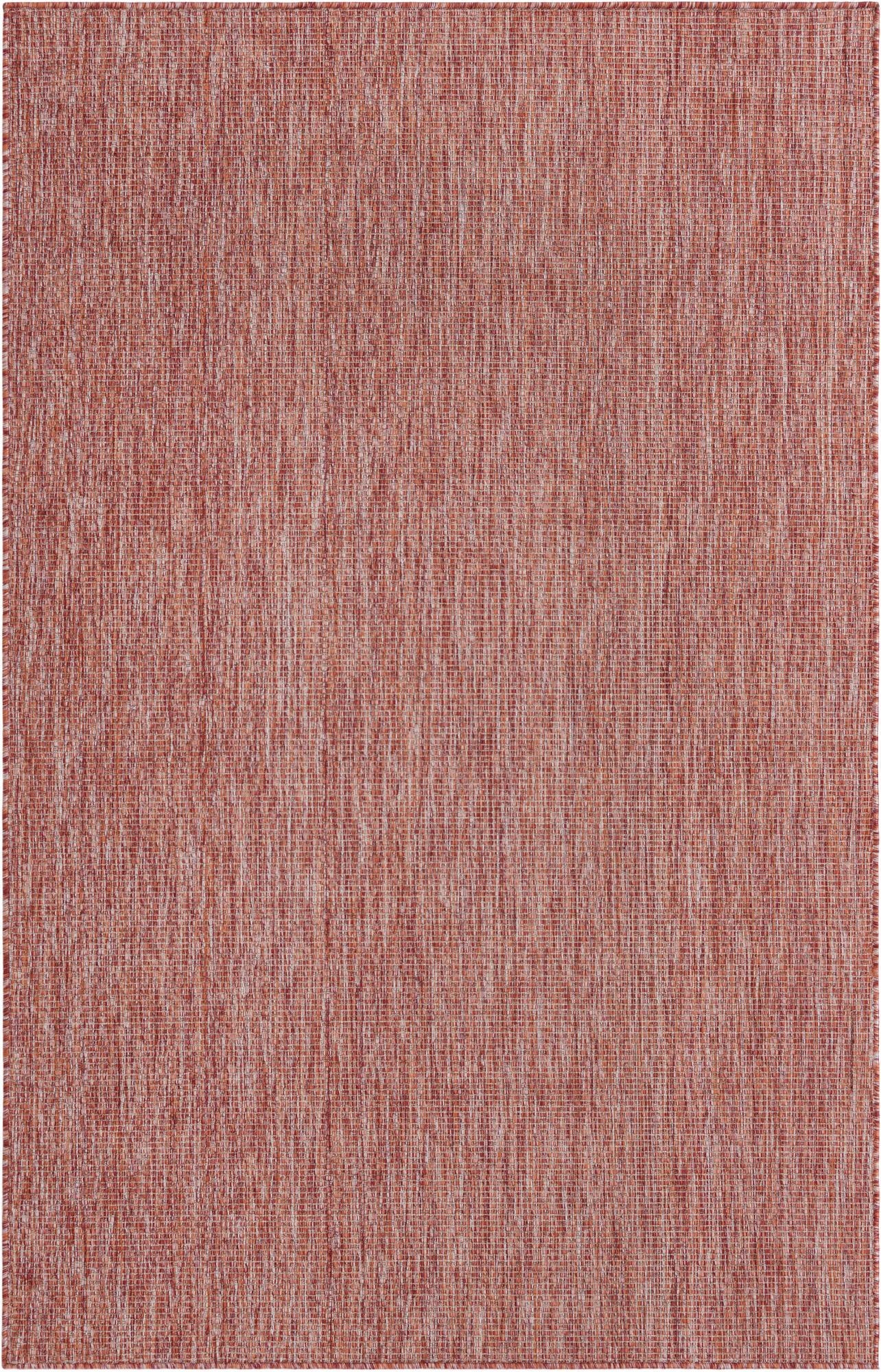  5' 3 x 8'  Washable Solid Indoor / Outdoor Rug