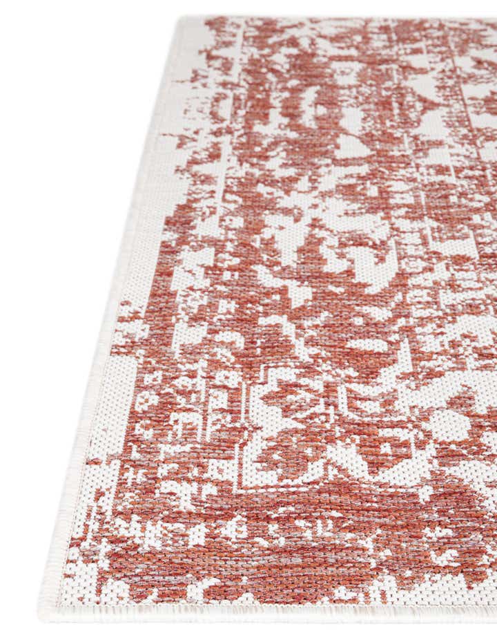 Rust Red 7' 10 x 10' Traditional Indoor / Outdoor Rug | Rugs.com
