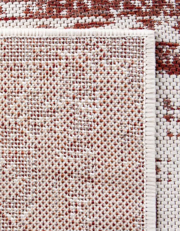 Rust Red 7' 10 x 10' Traditional Indoor / Outdoor Rug | Rugs.com