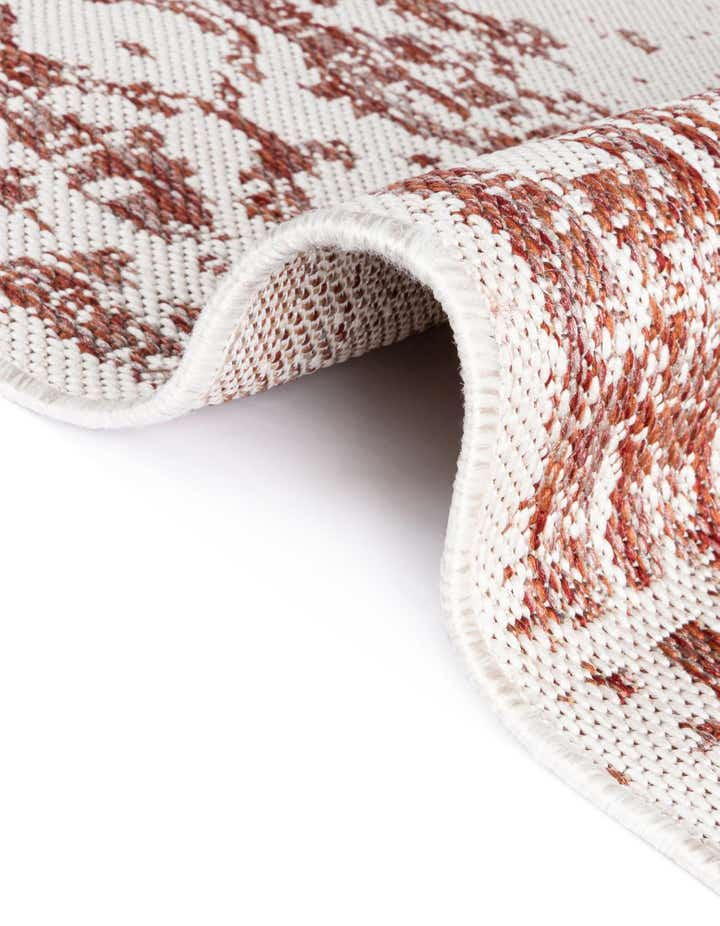 Rust Red 7' 10 x 10' Traditional Indoor / Outdoor Rug | Rugs.com
