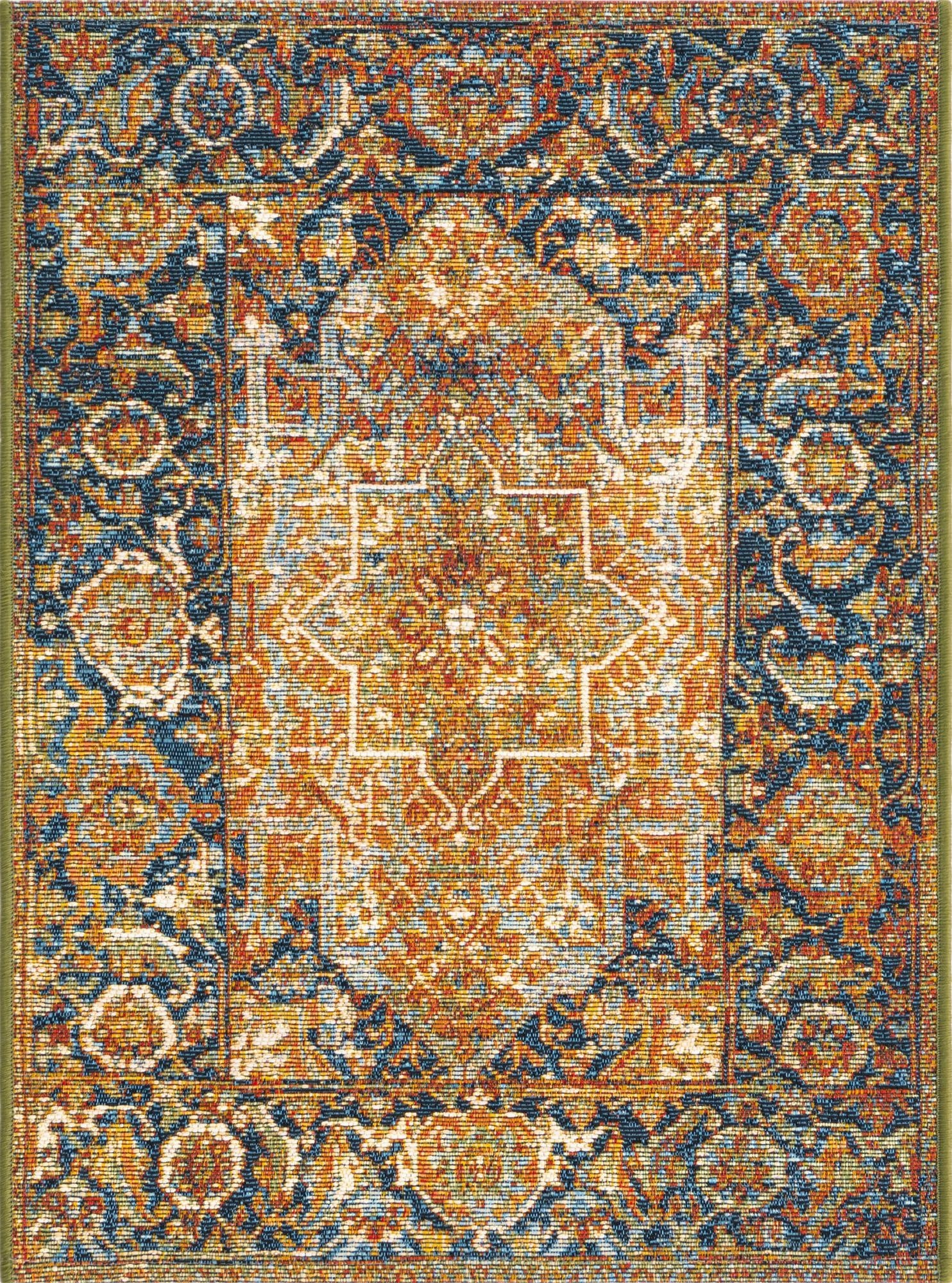 2' x 3'  Washable Traditional Indoor / Outdoor Rug