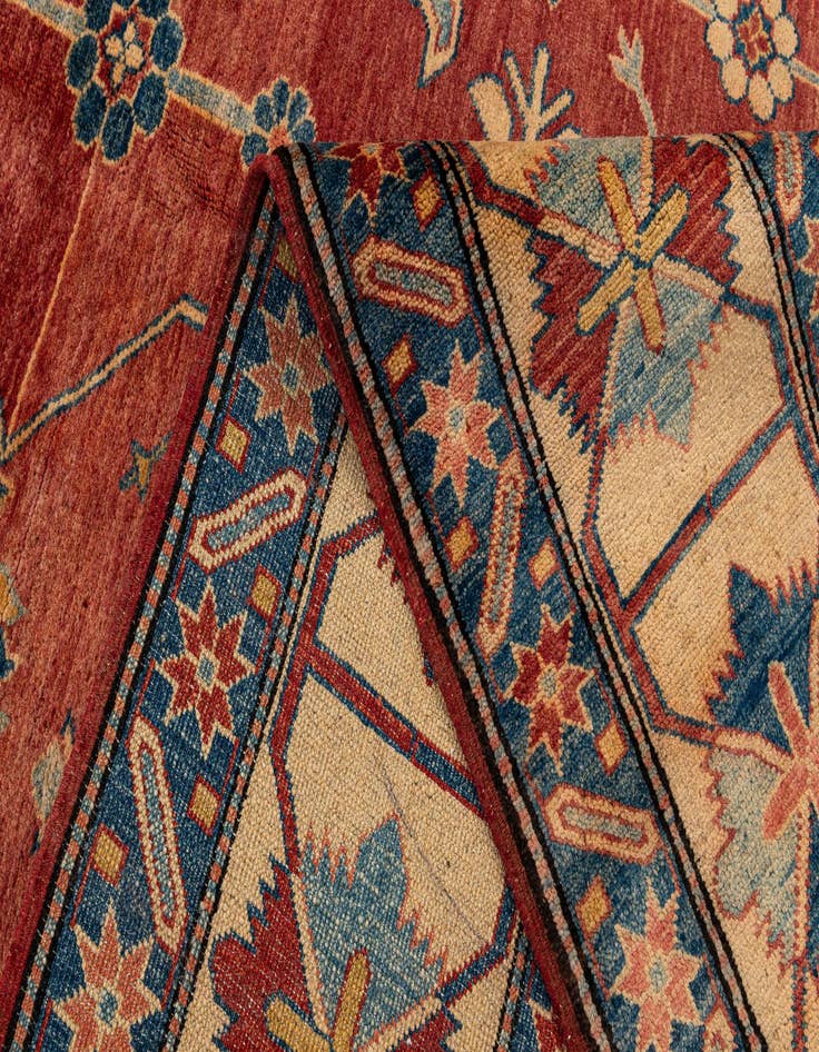 Detail image of  8' 7 x 11' 9  Hand Knotted Peshawar Ziegler Wool Rug