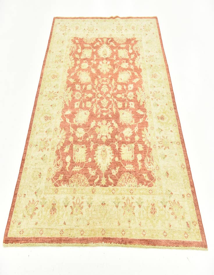 Detail image of  5' x 6' 4  Hand Knotted Peshawar Ziegler Rug