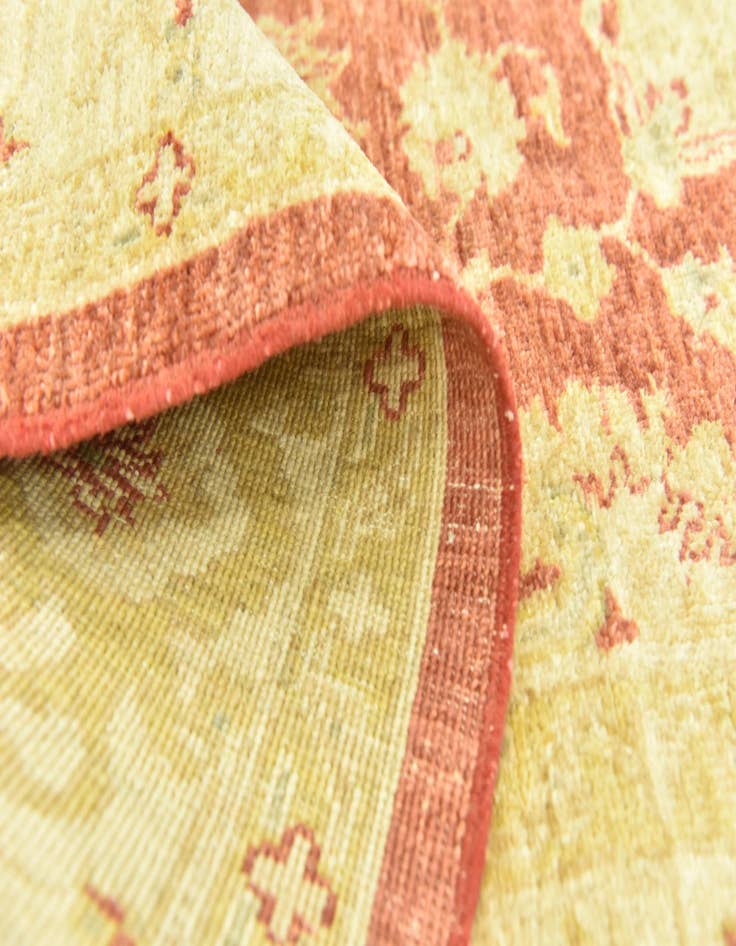 Detail image of  5' x 6' 4  Hand Knotted Peshawar Ziegler Rug