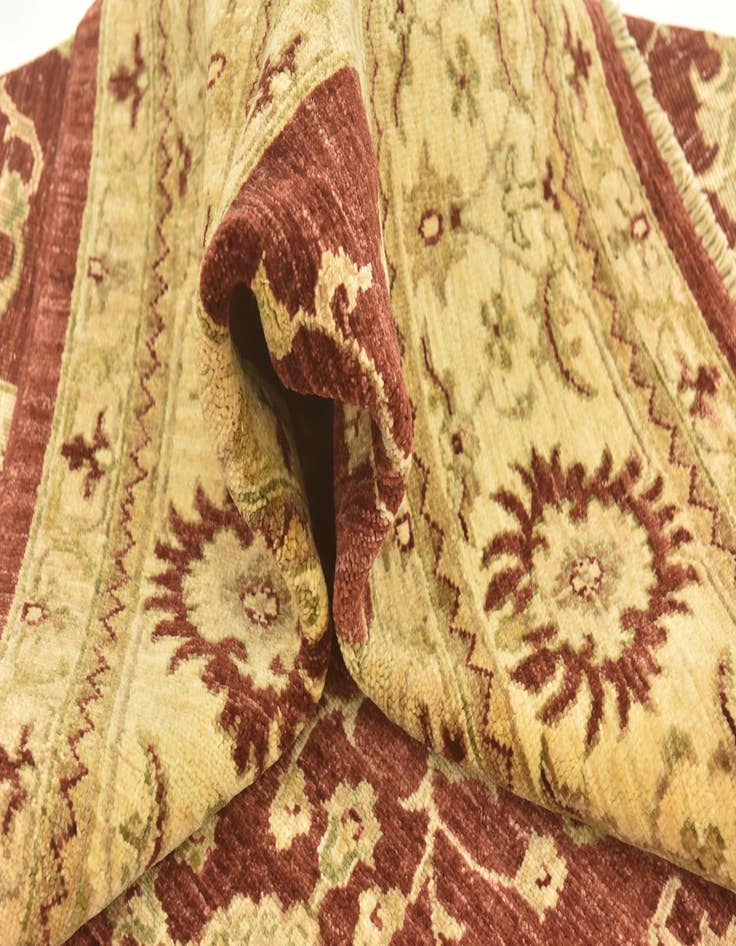 Detail image of  6' 10 x 8' 1  Hand Knotted Peshawar Ziegler Rug