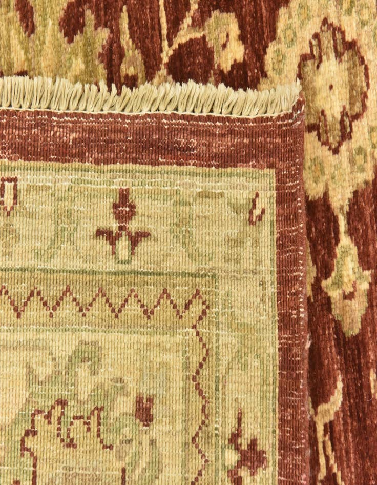 Detail image of  6' 10 x 8' 1  Hand Knotted Peshawar Ziegler Rug