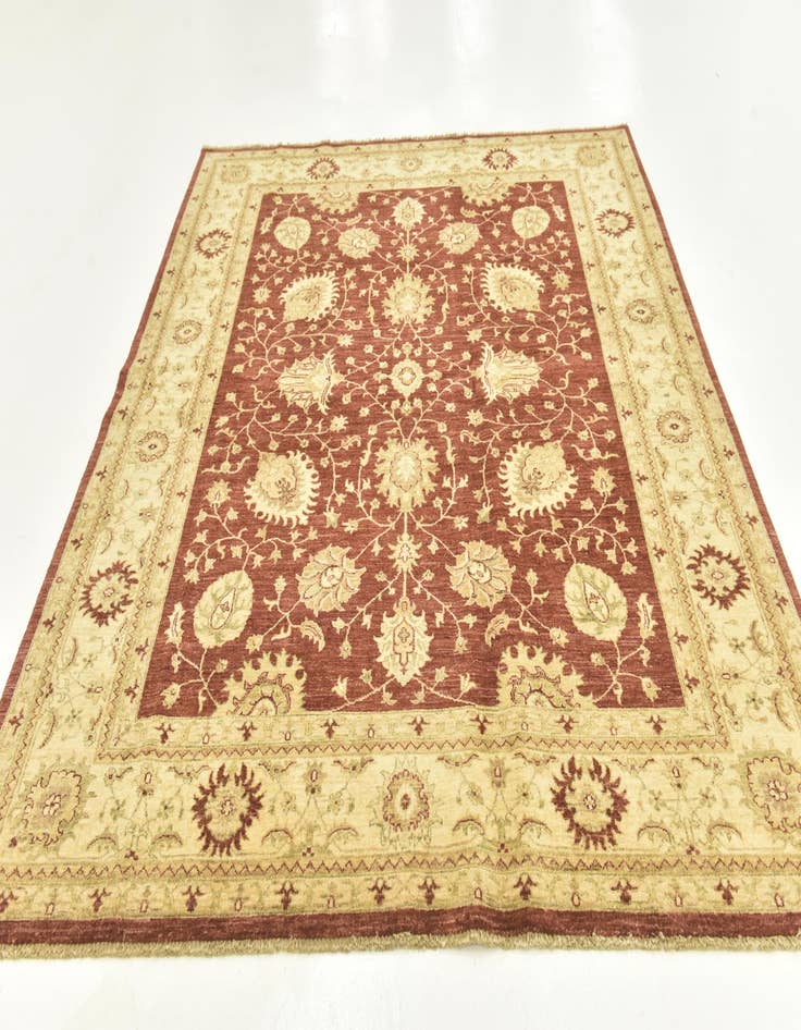 Detail image of  6' 10 x 8' 1  Hand Knotted Peshawar Ziegler Rug