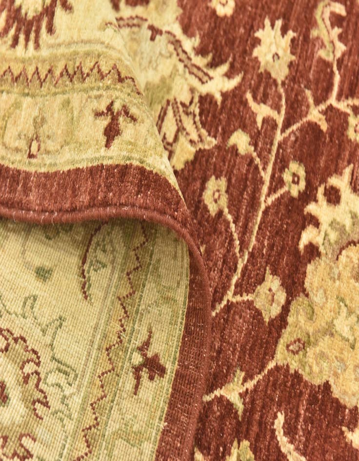 Detail image of  6' 10 x 8' 1  Hand Knotted Peshawar Ziegler Rug