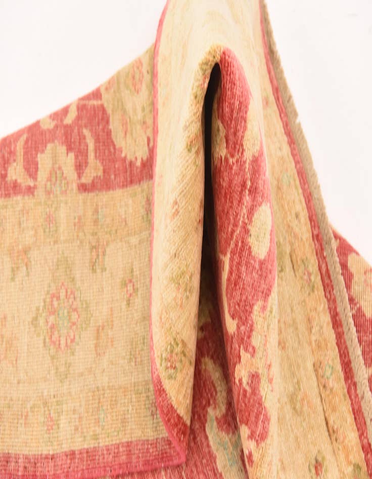 Detail image of  4' 2 x 5' 6  Hand Knotted Peshawar Ziegler Rug