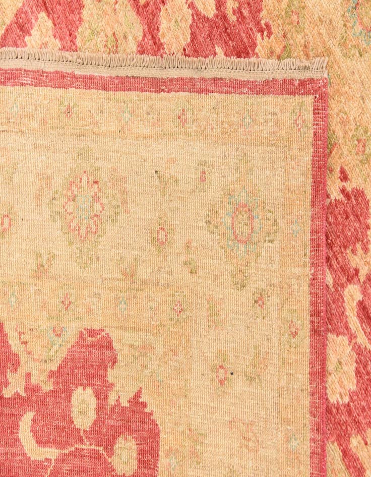 Detail image of  4' 2 x 5' 6  Hand Knotted Peshawar Ziegler Rug