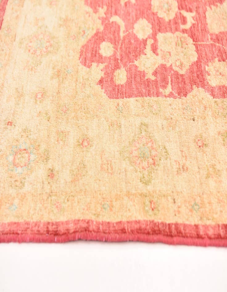 Detail image of  4' 2 x 5' 6  Hand Knotted Peshawar Ziegler Rug