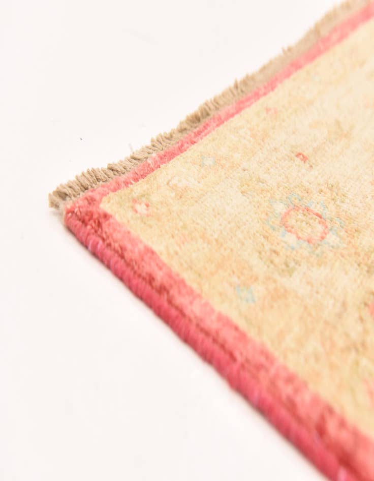 Detail image of  4' 2 x 5' 6  Hand Knotted Peshawar Ziegler Rug