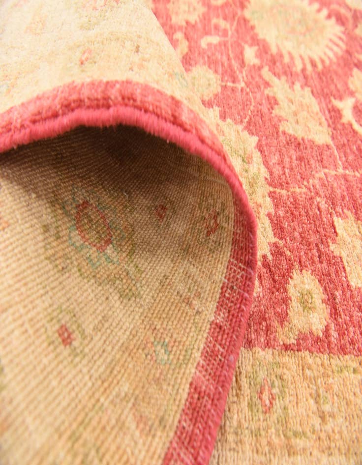 Detail image of  4' 2 x 5' 6  Hand Knotted Peshawar Ziegler Rug