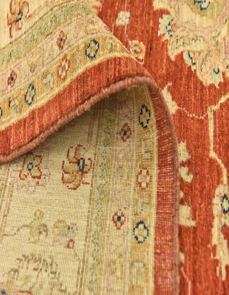 Detail image of  5' 9 x 7' 8  Hand Knotted Peshawar Ziegler Rug