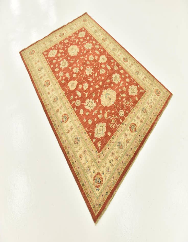 Detail image of  5' 9 x 7' 8  Hand Knotted Peshawar Ziegler Rug