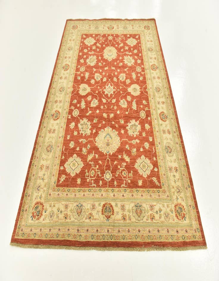 Detail image of  5' 9 x 7' 8  Hand Knotted Peshawar Ziegler Rug