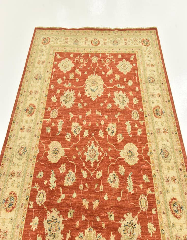 Detail image of  5' 9 x 7' 8  Hand Knotted Peshawar Ziegler Rug