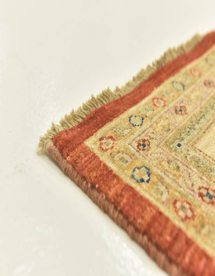 Detail image of  5' 9 x 7' 8  Hand Knotted Peshawar Ziegler Rug