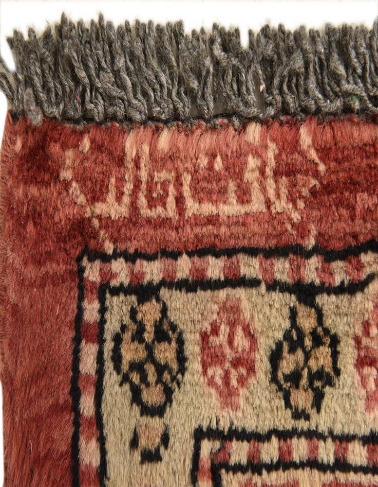 Detail image of  4' 2 x 5' 5  Hand Knotted Peshawar Ziegler Rug