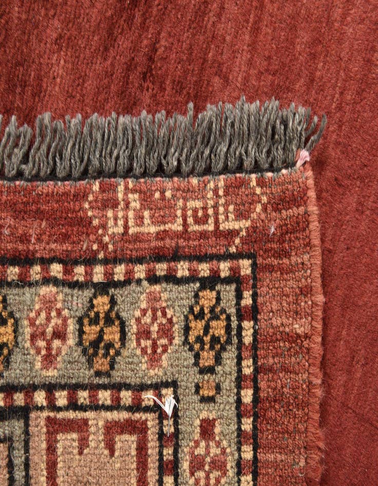 Detail image of  4' 2 x 5' 5  Hand Knotted Peshawar Ziegler Rug