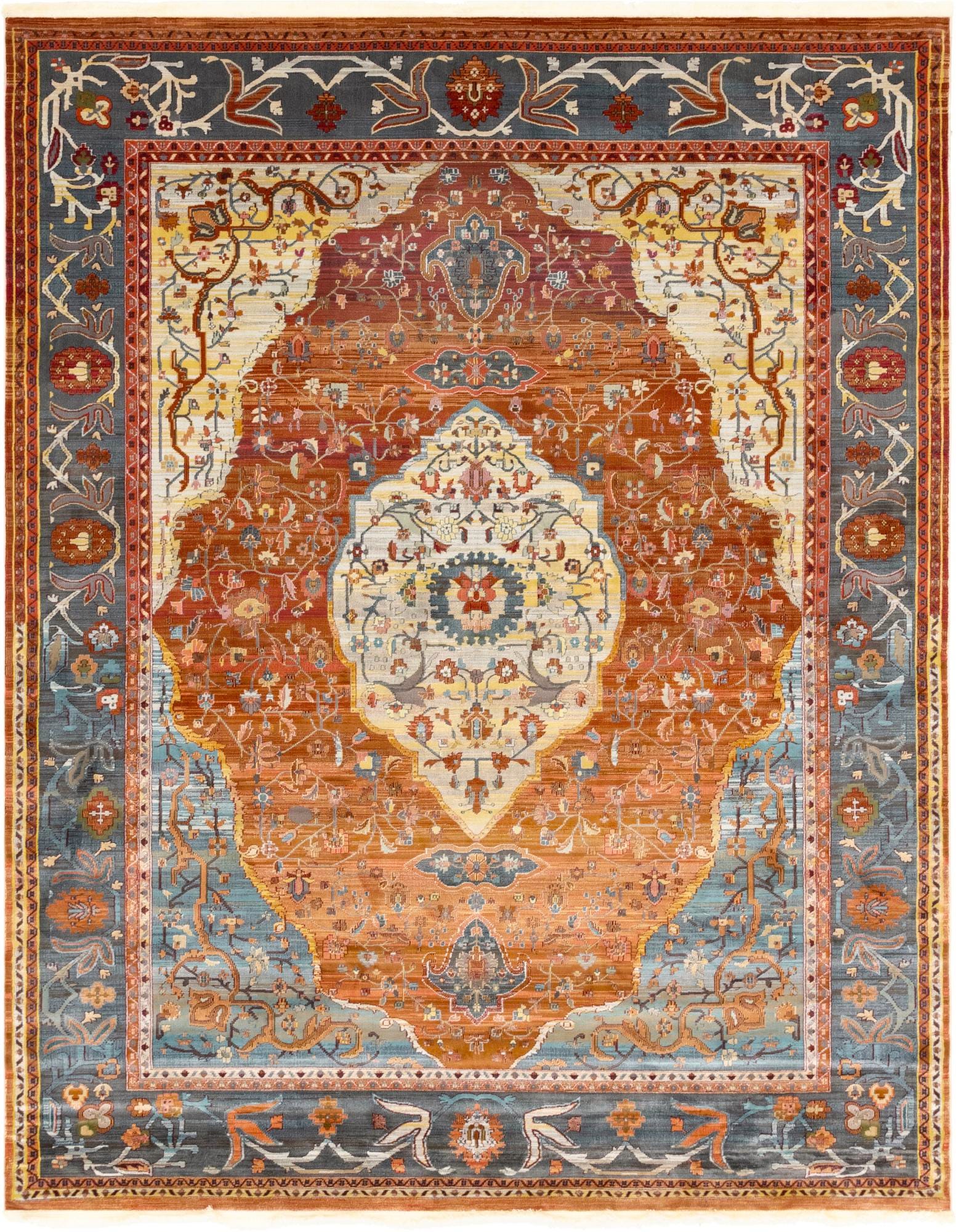 Rust Red 8' x 10' Santiago Rug | Rugs.com