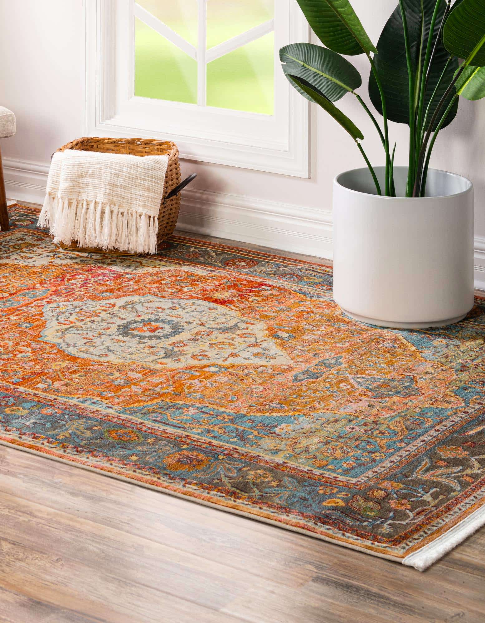 Rust Red 8' x 10' Santiago Rug | Rugs.com