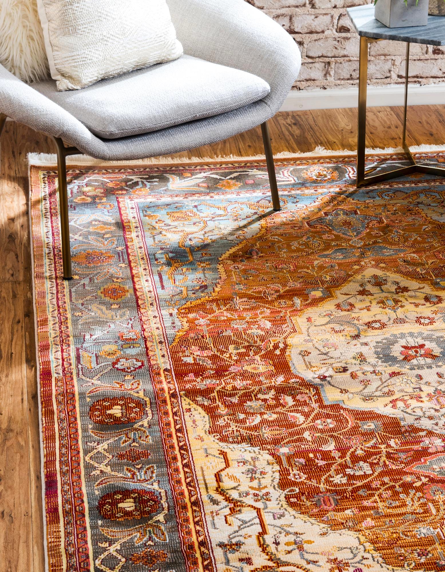 Rust Red 8' x 10' Santiago Rug | Rugs.com