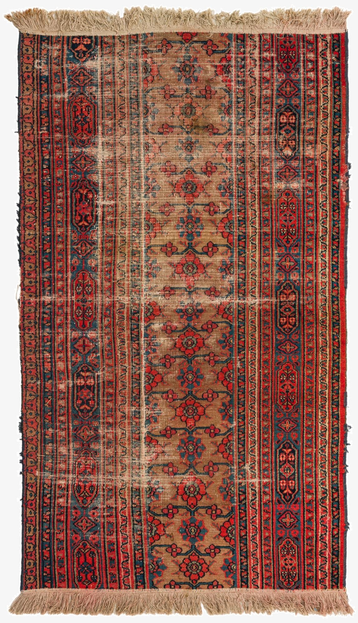  3' 7 x 6' 2  Hand Knotted Sarab Persian Wool Rug
