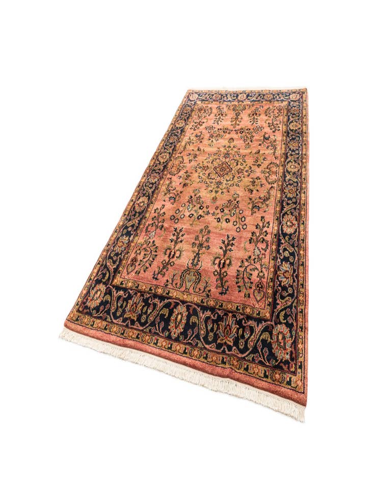 Detail image of  6' 6 x 10'  Hand Knotted Sarough Wool Rug