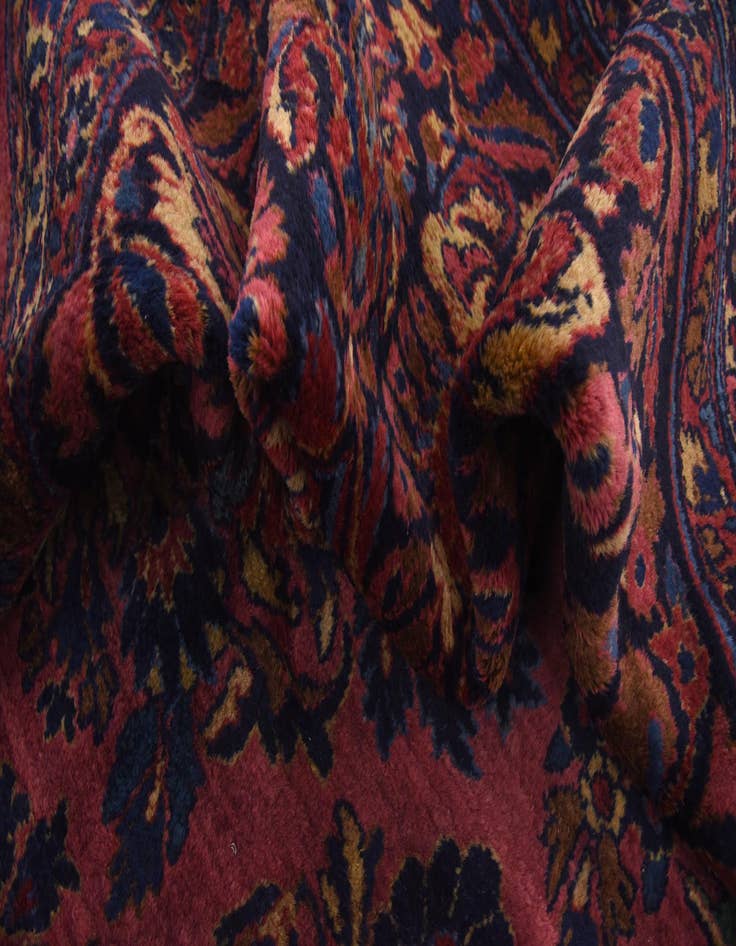 Detail image of  13' 6 x 29' 2  Hand Knotted Sarough Persian Wool Rug