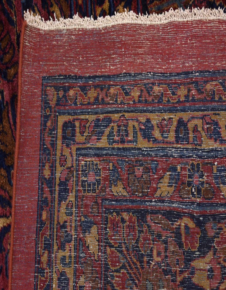 Detail image of  13' 6 x 29' 2  Hand Knotted Sarough Persian Wool Rug