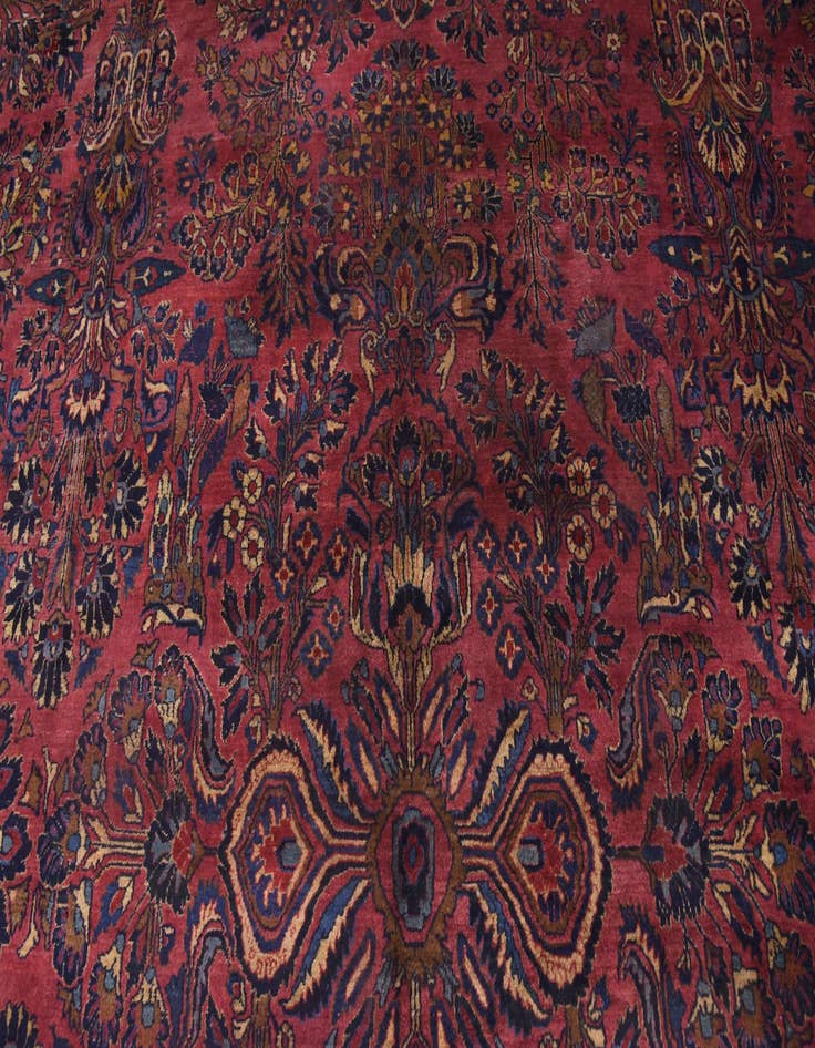 Detail image of  13' 6 x 29' 2  Hand Knotted Sarough Persian Wool Rug