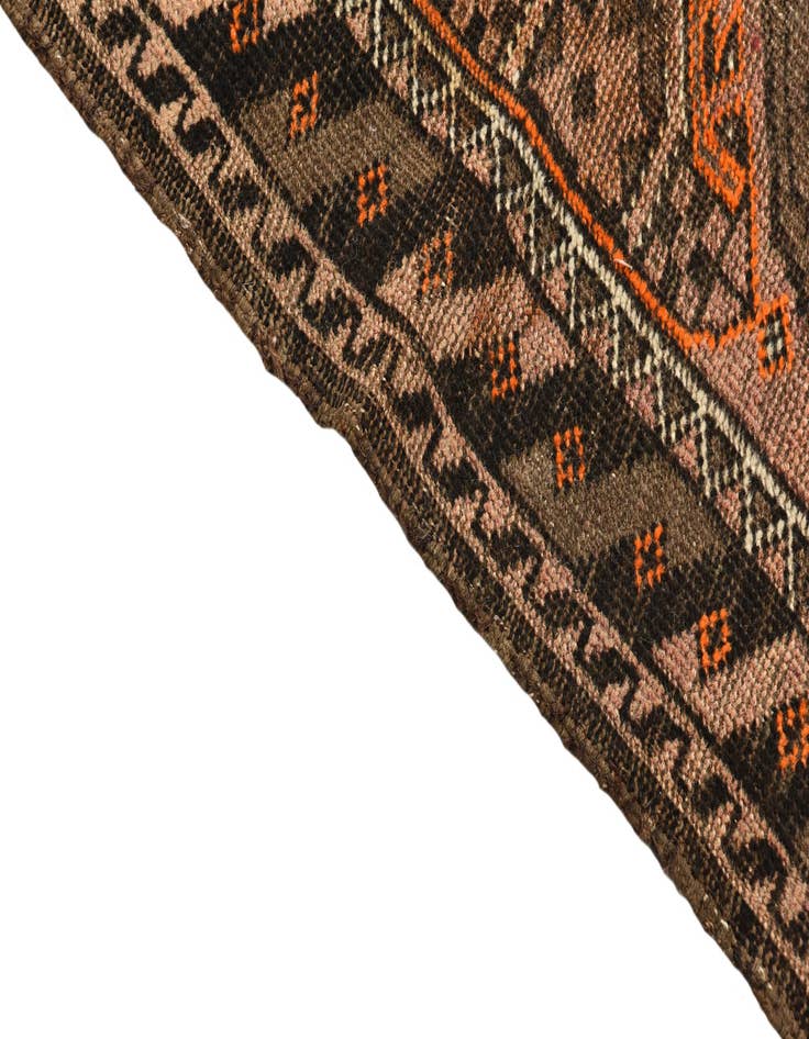 Detail image of  3' 2 x 4' 8  Hand Knotted Shiraz Persian Wool Rug