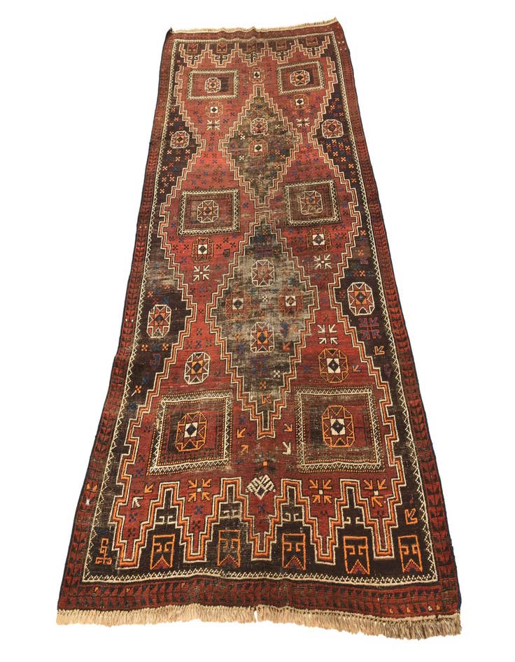 Detail image of  3' 9 x 6' 10  Hand Knotted Shiraz Persian Wool Rug