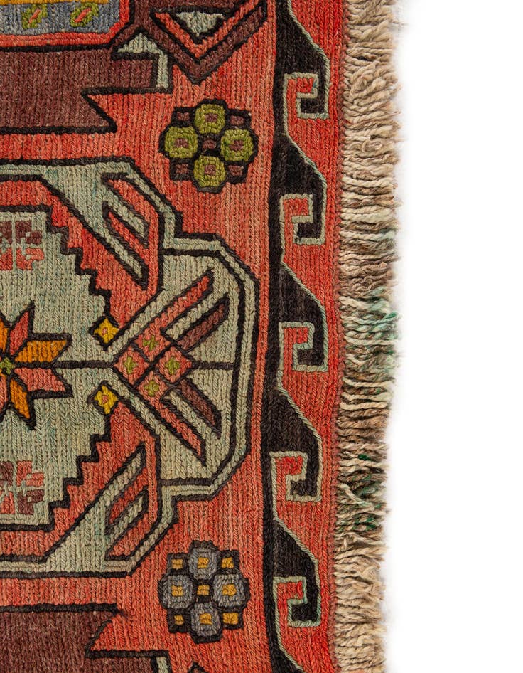 Detail image of  6' 1 x 10' 5  Hand Knotted Sumak Wool Rug