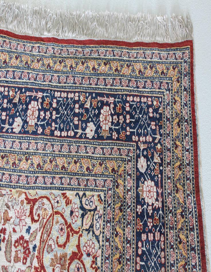 Detail image of  9' 4 x 12' 10  Hand Knotted Tabriz Persian Rug