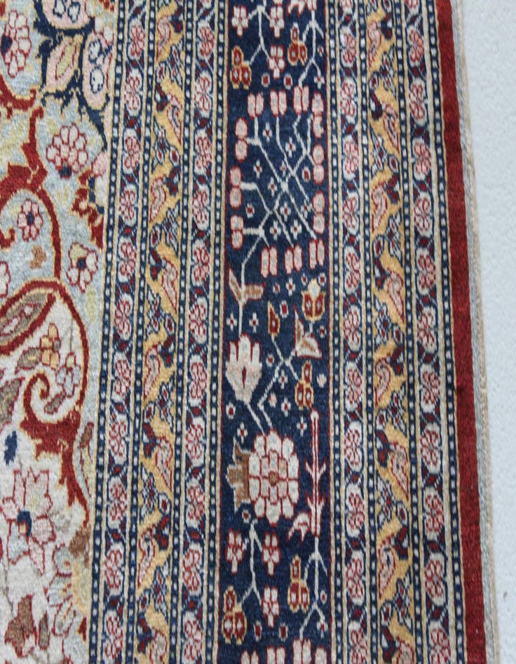 Detail image of  9' 4 x 12' 10  Hand Knotted Tabriz Persian Rug