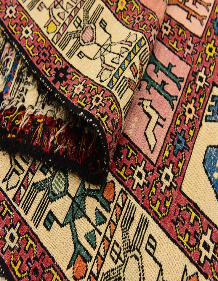 Detail image of  3' 10 x 6' Tapestry Wool Rug