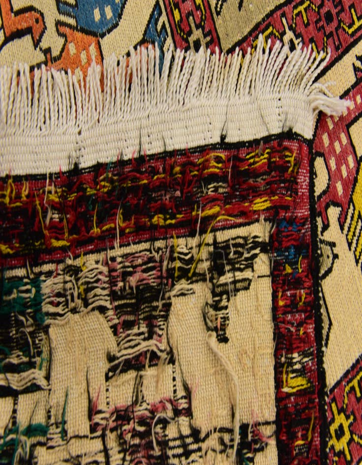 Detail image of  3' 10 x 6' Tapestry Wool Rug